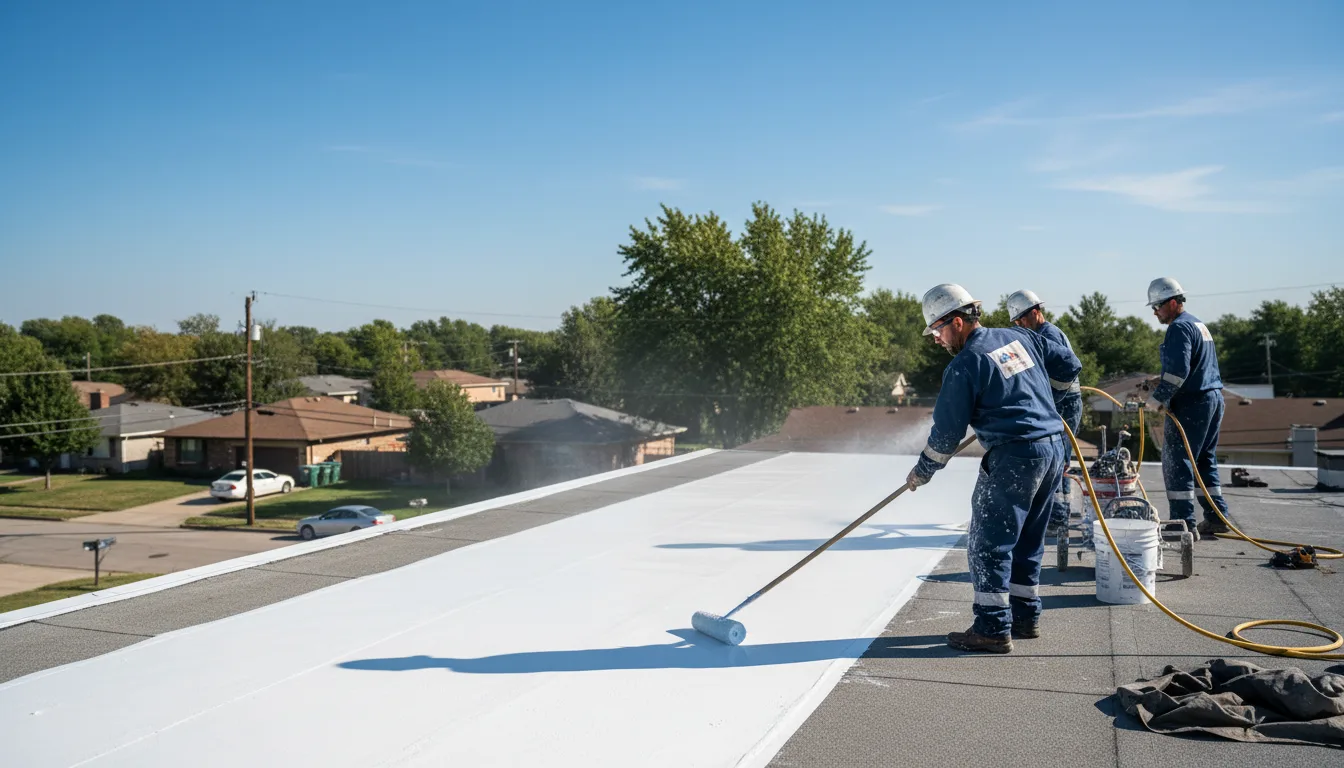Commercial roof coating in Durand, WI near me